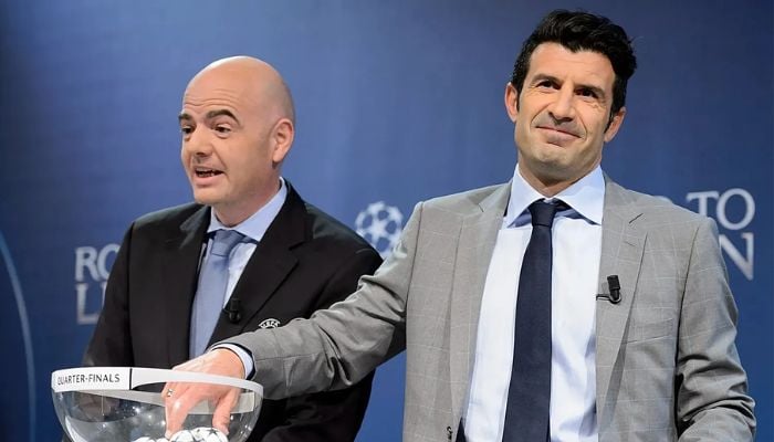 Luis Figo calls on president Gianni Infantino to resign over controversial FIFA sell-off plans