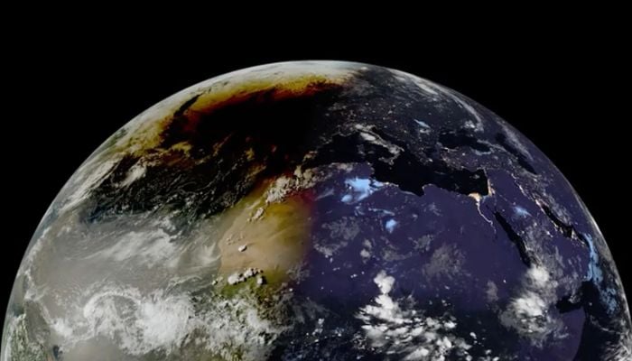ESA satellite captures 2026 eclipse shadow from space