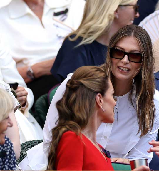 Maria Sharapova with  Kate Middleton
