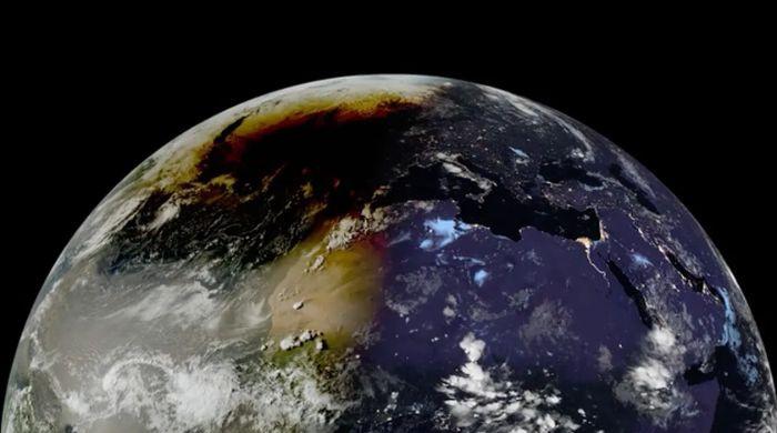 ESA satellite captures 2026 eclipse shadow from space