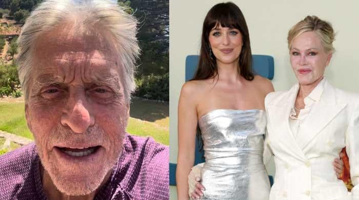 Dakota Johnson’s mother shows support for Michael Douglas