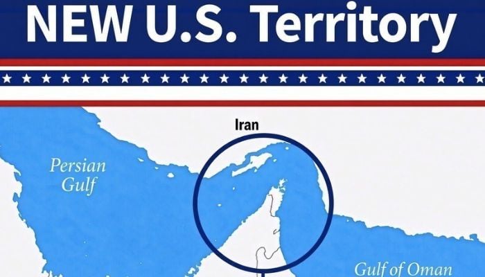 Trump posts image labeling Strait of Hormuz as ‘US Territory’