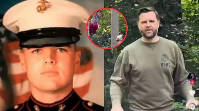 JD Vance tackles Marine Obstacle Course with son in viral TikTok video