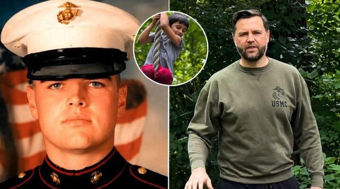 JD Vance tackles Marine Obstacle Course with son in viral TikTok video