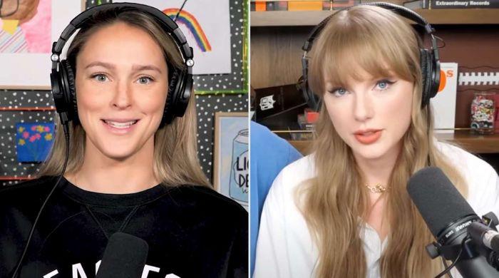 Kylie Kelce gets honest about Taylor Swift's role in her kids' lives