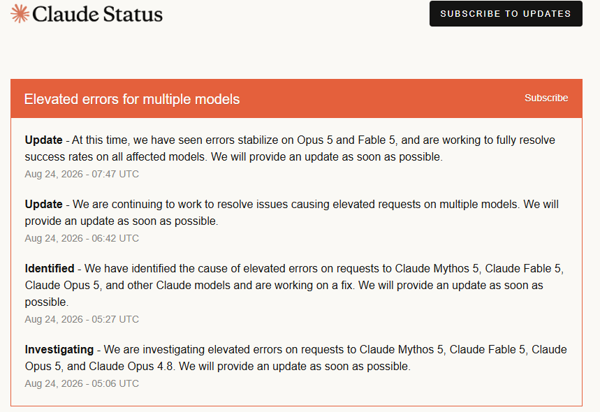 Is Claude down? Thousands of users report outage