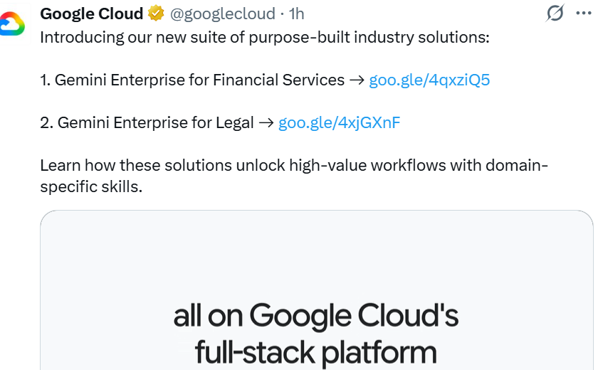 Google Cloud launches AI tools for legal and financial workflows