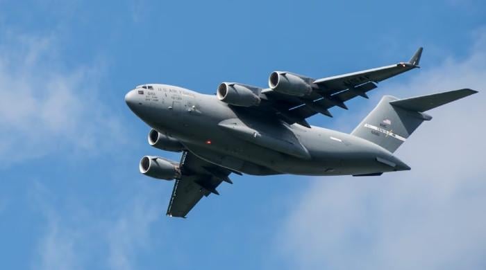 US military transport plane makes mysterious landing in Moscow