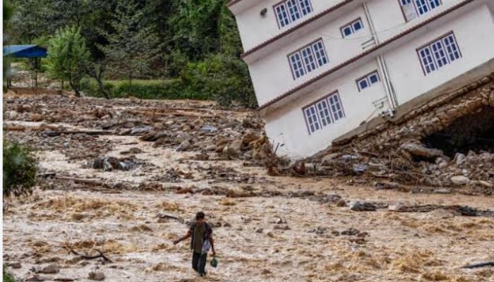 Massive flash flood destroys northern Nepal villages and infrastructure near Tibet border
