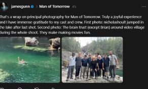 James Gunn shares exciting update about upcoming Superman movie