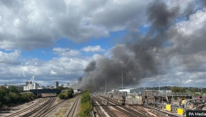 Neasden fire near Wembley stadium: 125 firefighters battle massive blaze as London underground suspended