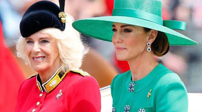 Queen Camilla comes out in support of Kate Middleton, Prince William as Meghan, Harry return