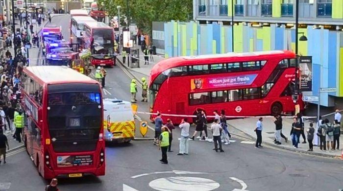 London bus crash: Pedestrian injured as double-decker smashes into building in Hayes