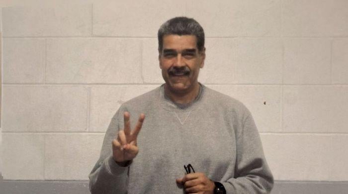 New photos of Maduro in US prison released as gift to grandchildren and supporters 