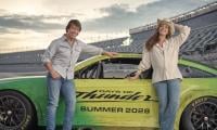 Where did Tom Cruise film his 'Days of Thunder' sequel video?