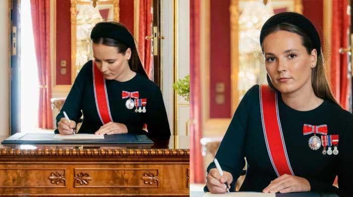 Royal family releases photos of Ingrid Alexandra after she signs oath as new Crown Princess 