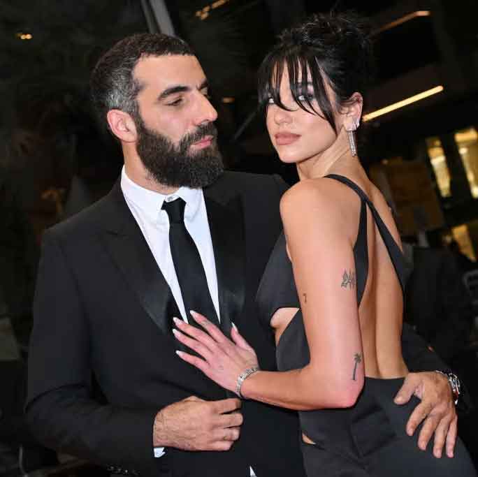 Dua Lipa with former boyfriend Romain Gavras