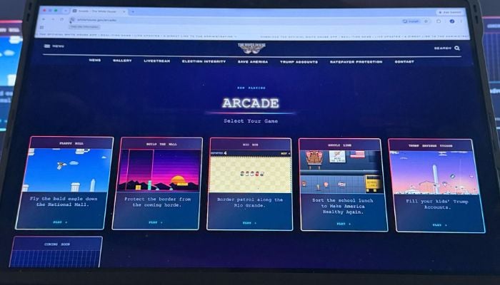 White House Arcade sparks Tetris backlash over ‘build the wall’ game