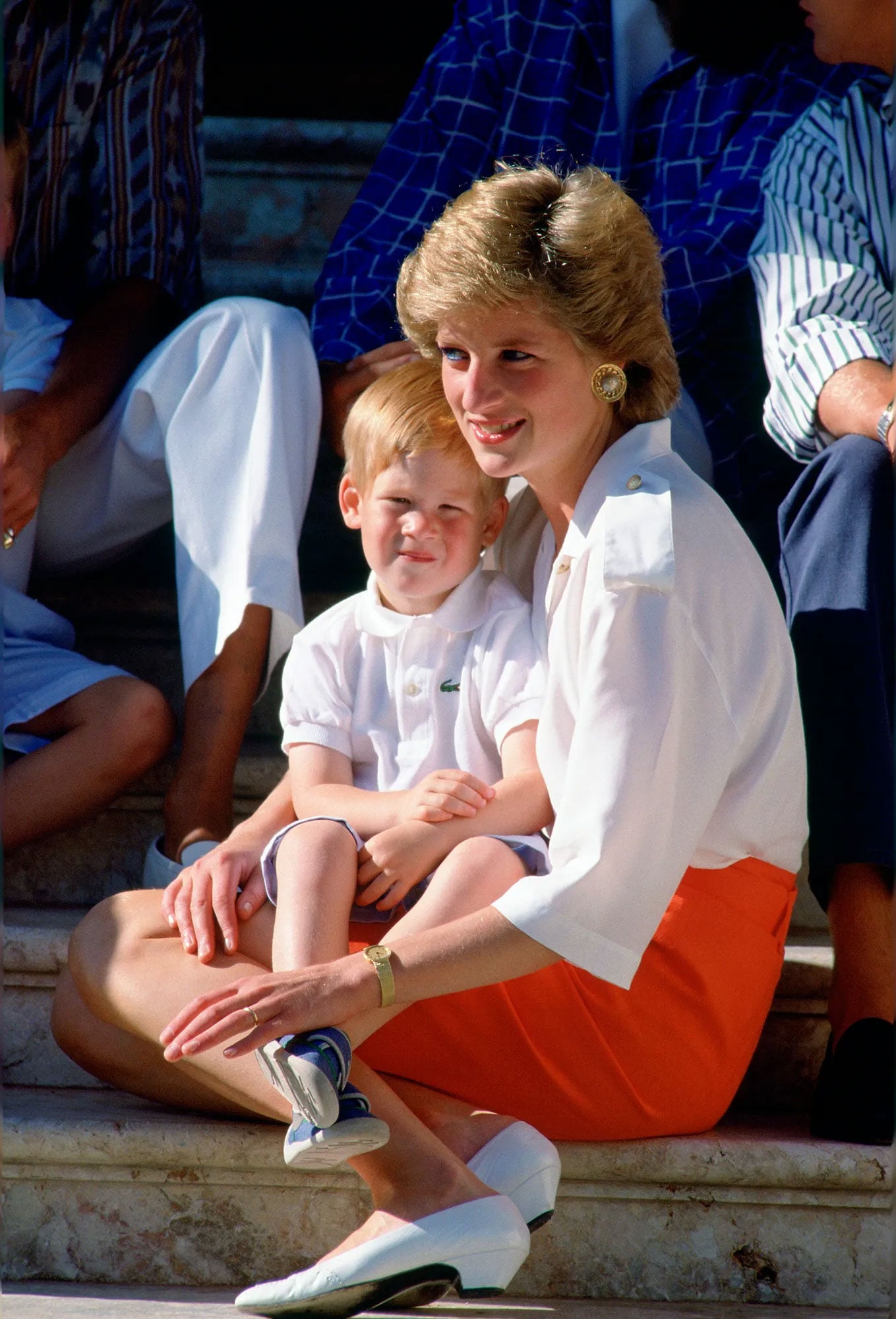 Prince Harry with Diana