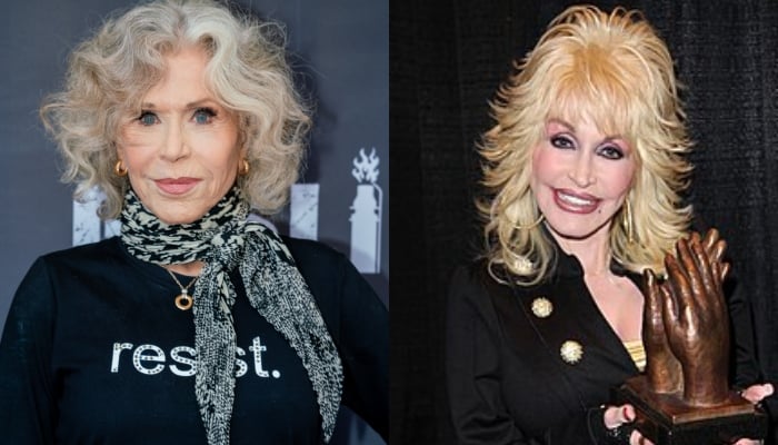 Jane Fonda tears up remembering late pal Dolly Parton