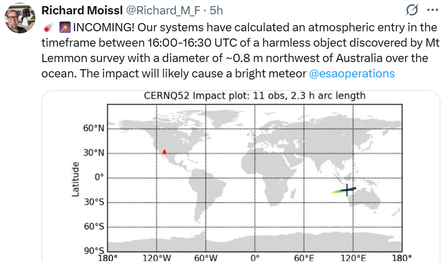 Small asteroid to create fireball over ocean near Australia today: What to know