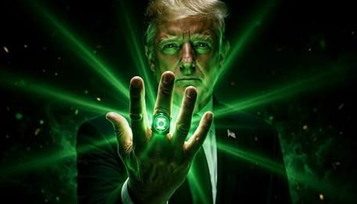 The White House portrays Trump as Green Lantern in new social media post