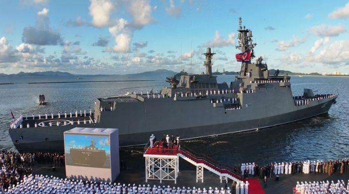 North Korea commissions 2nd destroyer as US, South Korea and Japan hold military drill