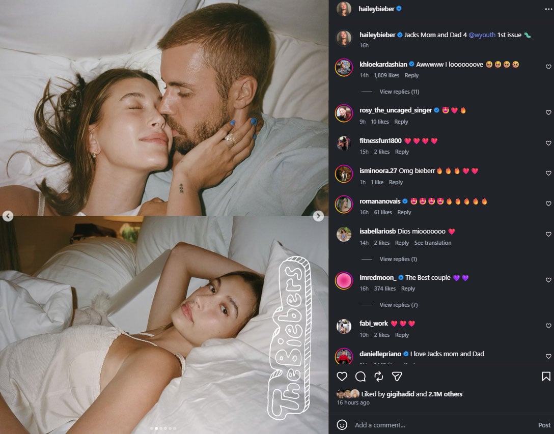 Justin, Hailey Bieber once again spark rift rumors after loved-up photoshoot