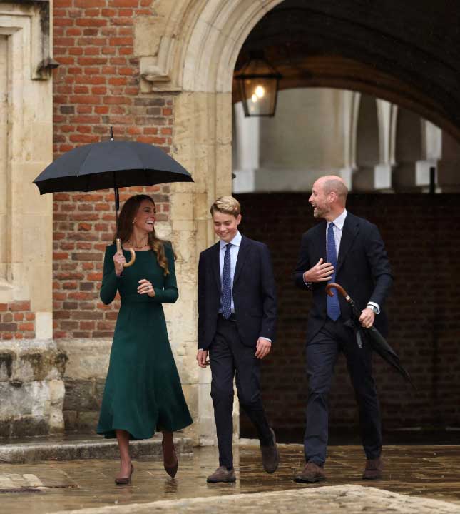 Prince Georges first day at Eton College in pictures