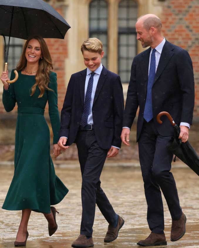 Prince Georges first day at Eton College in pictures