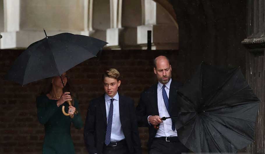 Prince Georges first day at Eton College in pictures