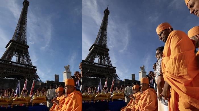 Eiffel Tower staff strike after female workers removed from posts for Hindu delegation