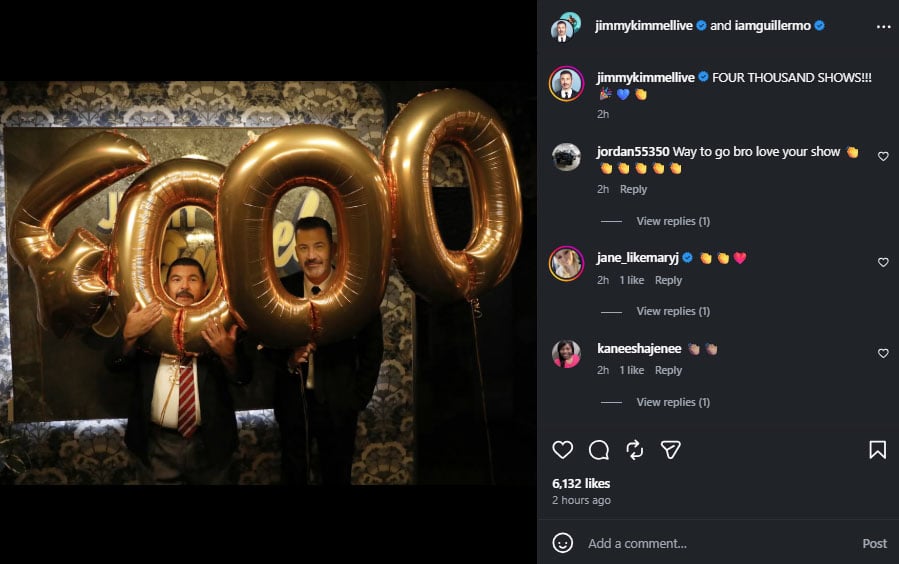 Jimmy Kimmel marks late-night shows major milestone amid 2027 exit rumors
