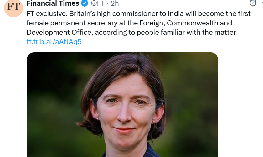 Lindy Cameron makes history as first female FCDO permanent secretary