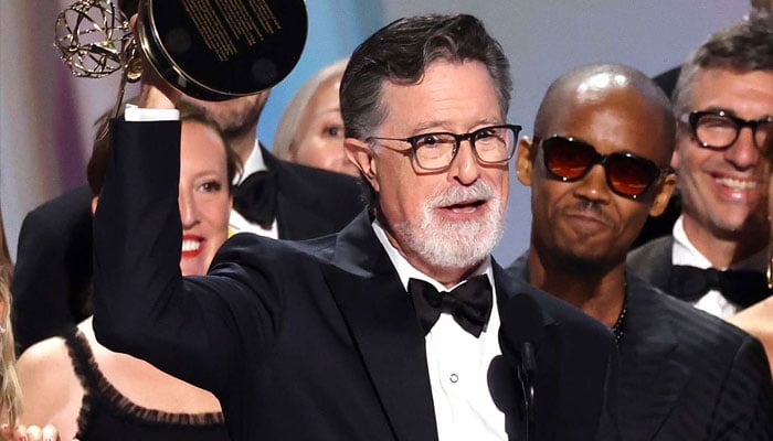 Stephen Colbert unveils his bold new avatar: Beard-bot
