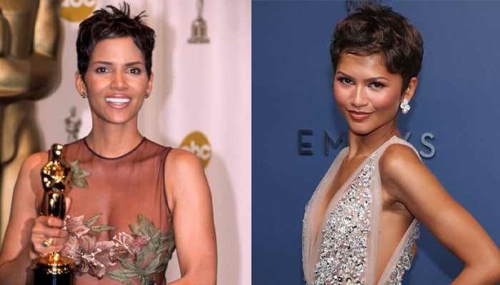 Halle Berry reacts after Zendaya channels her iconic 2002 look at Emmy