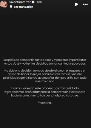 J Balvin, Valentina Ferrer end relationship after 10 years