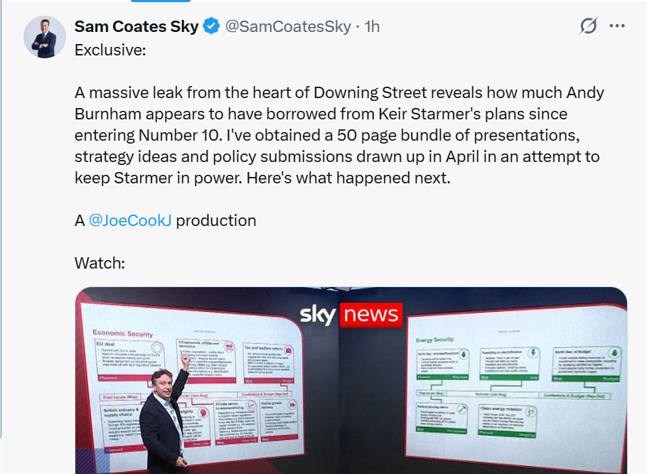 Downing Street leak raises questions over Burnham’s next move