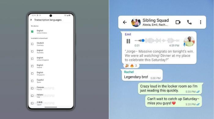 WhatsApp adds more languages to voice transcriptions