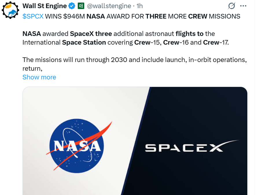 SpaceX secures three new NASA crew flights: What to know