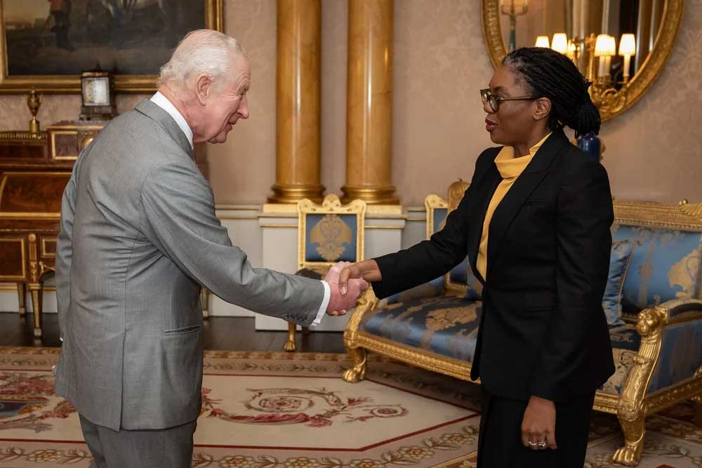 Kemi Badenoch with King Charles III