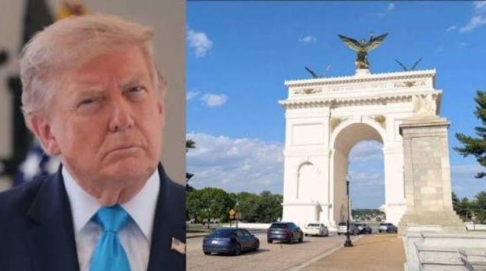 Inside Trump’s plan to transform triumphal arch into military complex
