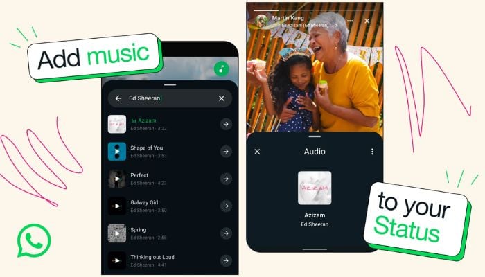 WhatsApp adds starred music feature to make status songs easier to find