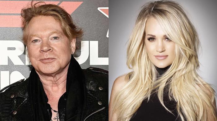 Carrie Underwood switches music genre as she teams up with rock legend Axl Rose