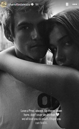 Presley Gerbers ex girlfriend Charlotte DAlessio breaks silence after his untimely death