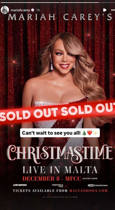 Mariah Careys Christmas concert in Malta sells out