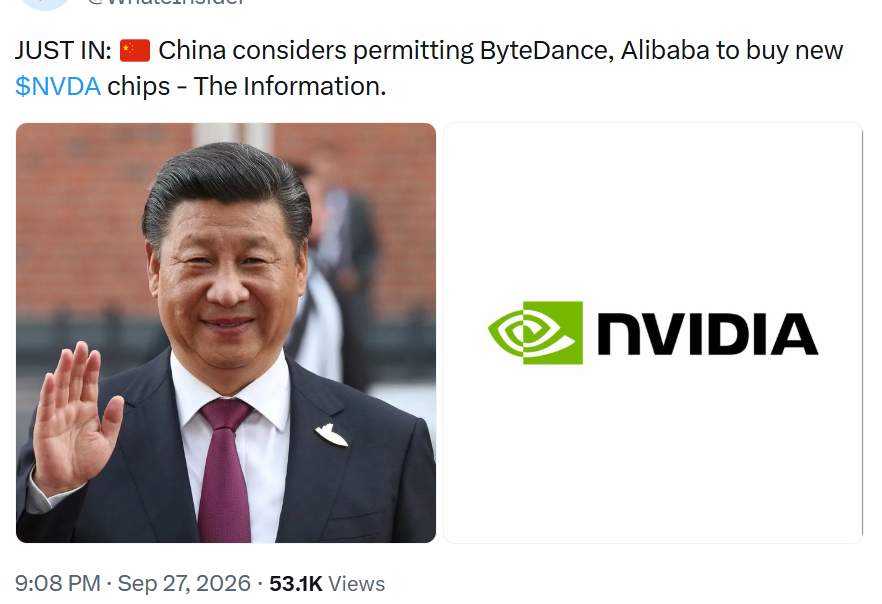 China weighs allowing ByteDance and Alibaba to buy new Nvidia chips: Here’s why