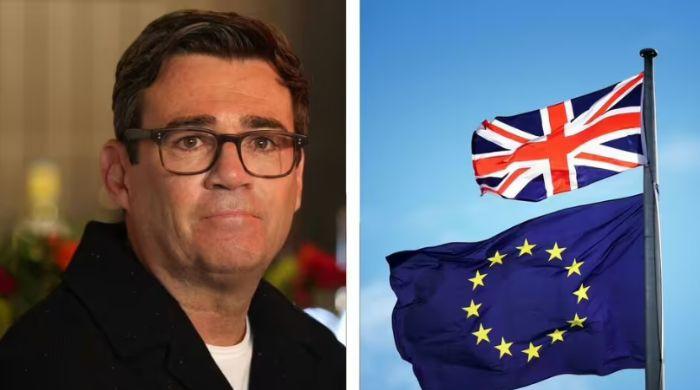 Andy Burnham says Britain should weigh EU options, including rejoining bloc