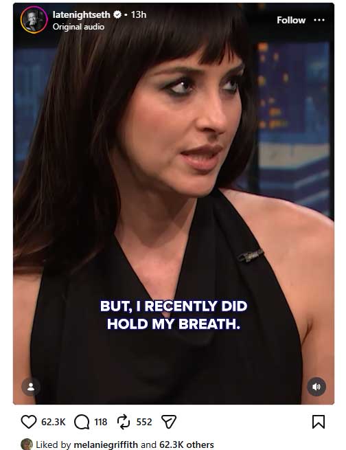 Dakota Johnsons mom reacts to her playful ‘Patient Zero’ talk