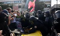 France school protests turn violent with more than 160 schools shut